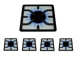TYPHOON Glass 5 Piece Trivet Set Blue Gas Flame Hob Design  from Typhoon