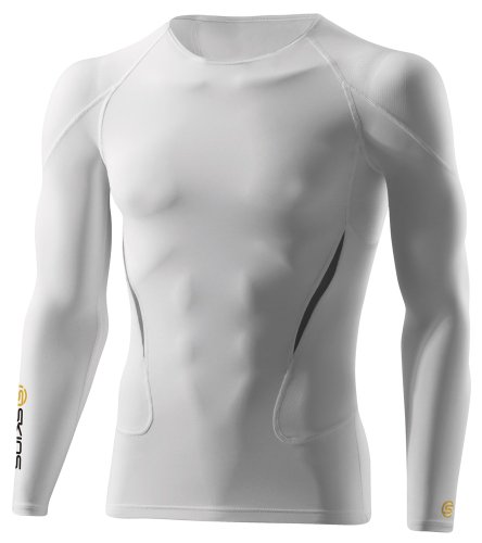 SKINS Herren Kompressionstop G400 Long Sleeve/CL, white, M, B45005065M Preisvergleich