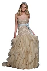 Maternity Sexy Chiffon/Taffeta/Tulle Crystal Lace Beaded Applique Crystals  Dress