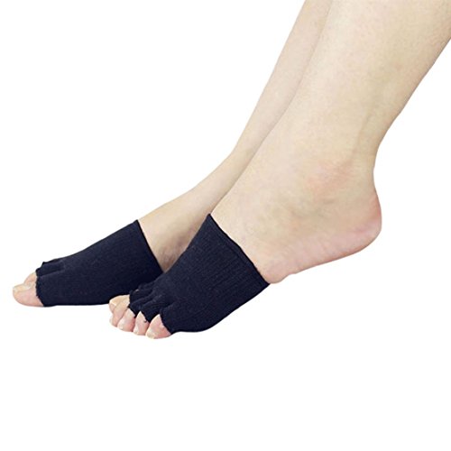 Towallmark 1 Pair Compression Toe Separating Socks Heel Pain Relief