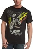Zion Rootswear Men's Bob Marley Bolt T-Shirt,Black,Medium