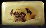Designer Dog Wallet - Hard Case Padded Pug Wallet