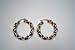 Jewelry : 35X6MM 14K Yellow Gold and Sterling Silver Twisted Back-To-Back Hoops