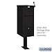 Salsbury Industries 4395BLK Standard Pedestal, Black, 16 in. H