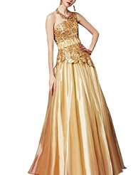 A-line Cocktail Floor Length Organza Beaded Sequined One Shoulder Homecoming Dress/Pageant Dress/Prom Dress/Party Dress/Wedding Dress 