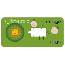 Timestrip 800-092 5 Day Fridge Baby Food Time Indicator, Blister on Top