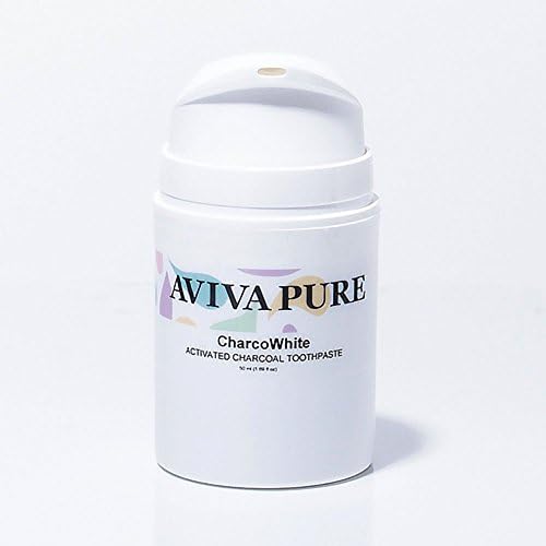 CharcoWhite - Charcoal Toothpaste - Activated Charcoal Teeth Whitening, Peppermint Flavored. Whiten Teeth Naturally With Black Toothpaste, 100% Natural Ingredients, Flouride Free Toothpaste