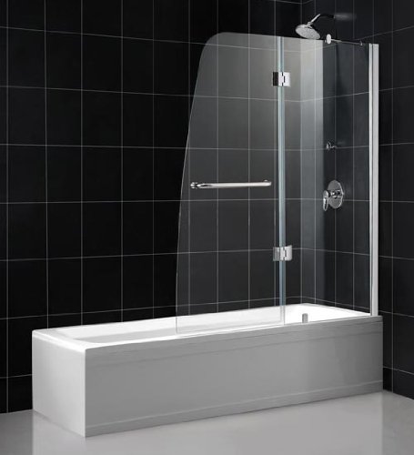SHDR-3148586-01 Dreamline Aqua Clear Glass Hinged Tub Door Mount: Right
