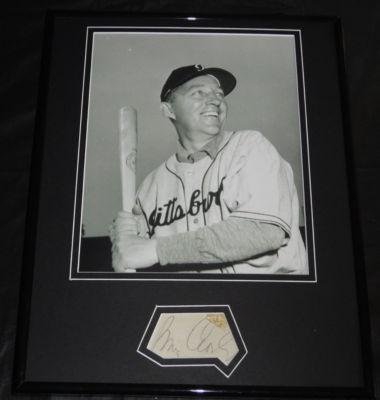 Bing Crosby Signed Framed 11x14 Photo Display Pirates Jersey - Autographed MLB Photos