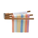 Better Housewares 2480 Wall-Mounted 3-Arm Bamboo Towel Bar by Better Housewares