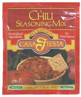 Casa Fiesta All Natural Chili Seasoning Mix - 1.38 oz by Bruce Foods Corporation