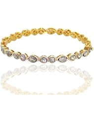 Diamond Pave Bangle 14k Yellow Gold Bangle .925 Sterling Silver Bangle Fashion Bangle Occasion Jewelry