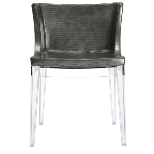 Kartell 4893CP Stuhl Mademoiselle zinn