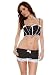 Apparel : SeXy Lace Up Bustier Top and Mini Shirt Set