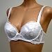  : Orlfa $88 White Floral Detail Bra #1022 sz 36B