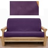 IMAGE OF Ultra Suede Grape Purple Futon Cover Size: Full