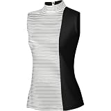 adidas Women's ClimaCool Sleeveless Color Block Stripe Mock - NEW!