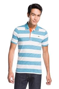 Short Sleeve Printed Stripe Jersey Polo