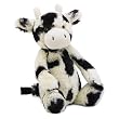 :Jellycat Bashful Calf Medium 12" Black White :Jellycat Bashful Calf Medium 12" Black White