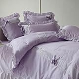 Princess Reactive Printing4-piece King-size Duvet Cover Set (Lavender)