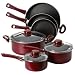 Bialetti Fusion 9-Piece Cookware Set, Burgundy