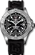 Breitling Superocean X Plus Mens 589 Black Rubber Strap Watch