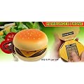 Desktop Corded Hamburger Phone Telephone (like in the movie JUNO) - Yellow