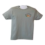 Ringknecktrout Trouts StonewashGreen S Imprinted Mens Cotton Short Sleeve T-Shirt