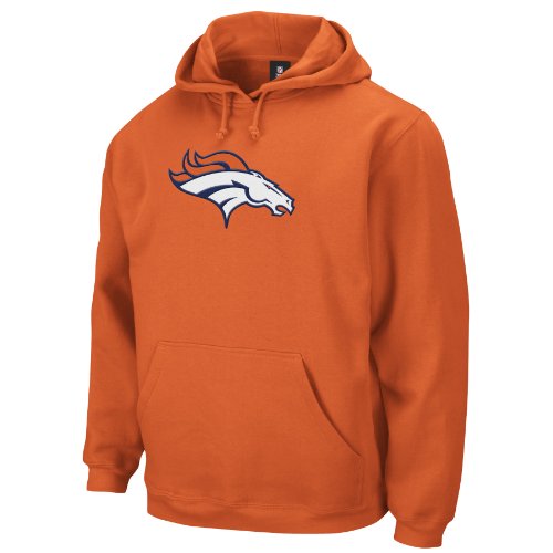 NFL Men's Denver Broncos Orange End Zone Playbook Hood (Orange, Medium)