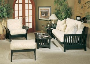 Kitchen: Florenzia 5 Piece Sofa Bed Living Room Set   Black