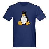 Linux Tux T-shirts and gifts. Black T-Shirt Penguin Dark T-Shirt by CafePress