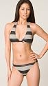 Juicy Couture Cozy/Black Stripe Bikini Set