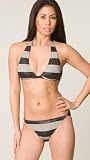Juicy Couture Cozy/Black Stripe Bikini Set