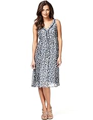 Indigo Collection V-Neck Floral Dress