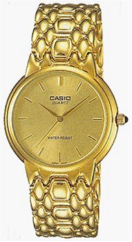 Casio Men's Gold Dial 3 Hand Watch MTH1001N 9AD