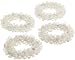 DII Opalescent Glass Beads Napkin Ring in Acetate Box, Set of 4