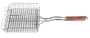 Outset QC71 Chrome Grill Basket with Rosewood Handle