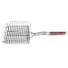 Outset QC71 Chrome Grill Basket with Rosewood Handle