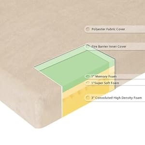 Sleep Master Youth 5-Inch Memory Foam Mattress, Twin