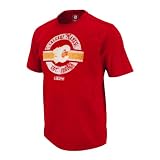 Calgary Flames Retro Applique Jersey T-Shirt Size L