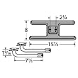 H-Shaped Twin Cast Iron Burner L-Shaped Venturi