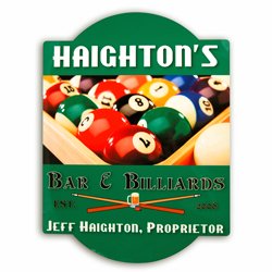 Pool Table Bar Sign