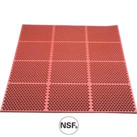 Optimat Safety/Anti-Fatigue Drainage Mat - 3' X 2' - Red