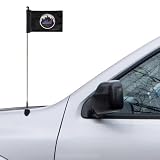 New York Mets 4 x 5.5 Black Antenna Flag