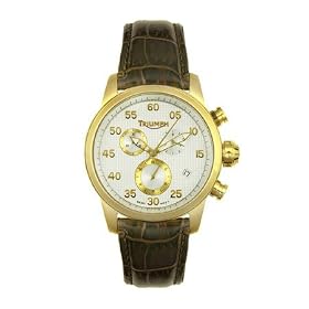 Triumph Motorcycles T100 Yellow Gold Plated Watch