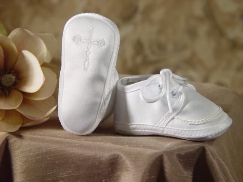 Boys Satin Shoe with Celtic Cross