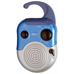 Elta 3151 Spritzwasser-und staubgesch�tztes Duschradio (UKW-/MW-Tuner) silber/blau
