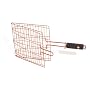 Outset QN75 Copper Nonstick Triple Fish Basket with Soft-Grip Handle