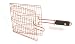 Outset QN75 Copper Nonstick Triple Fish Basket with Soft-Grip Handle