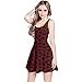 CowCow Womens Dark A Pattern With Dinosaur Silhouettes Sleeveless Dress